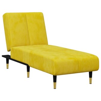 2-delige Loungeset fluweel geel 6