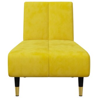 2-delige Loungeset fluweel geel 7