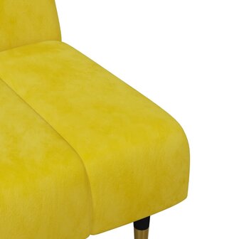 2-delige Loungeset fluweel geel 9