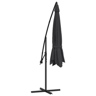 Zweefparasol met aluminium paal 350 cm zwart 6
