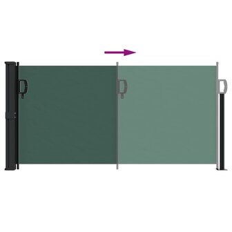 Windscherm uittrekbaar 100x300 cm donkergroen 5