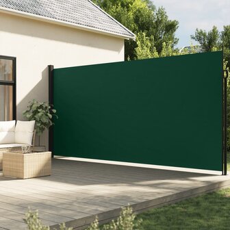 Windscherm uittrekbaar 220x300 cm donkergroen 1