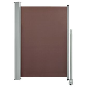 Tuinscherm uittrekbaar 120x300 cm bruin 2