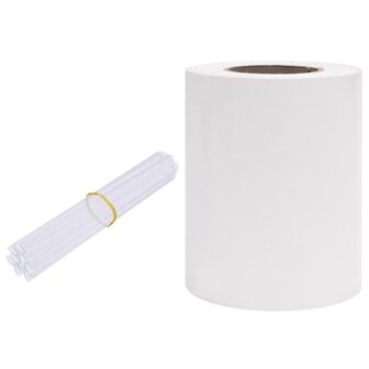 Tuinscherm 70x0,19 m PVC wit 2
