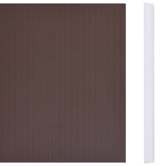 Tuinscherm 70x0,19 m PVC bruin 3