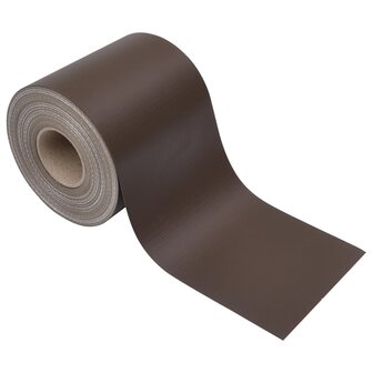 Tuinschermen 4 st 35x0,19 m PVC bruin 4