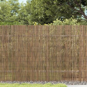 Tuinscherm 400x100 cm riet 1