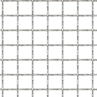 Draadhek geweven gaas 50x50 cm 11x11x2 mm roestvrij staal 2
