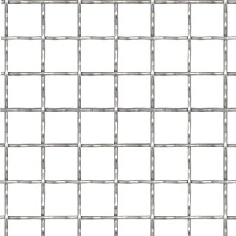 Draadhek geweven gaas 50x50 cm 21x21x2,5 mm roestvrij staal 2