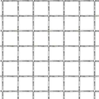 Draadhek geweven gaas 100x85 cm 31x31x3 mm roestvrij staal 2
