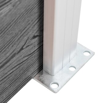 Schuttingpanelenset 526x146 cm HKC grijs   8