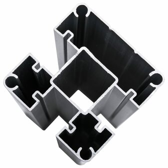 Schuttingpaneel 175x146 cm HKC zwart 7