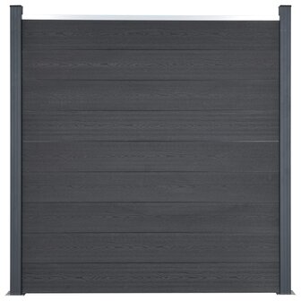 Schuttingpaneelset 526x186 cm HKC grijs 3