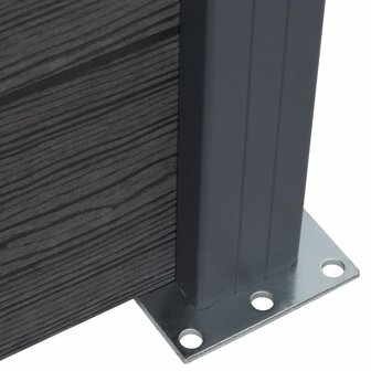 Schuttingpaneelset 872x186 cm HKC grijs 7