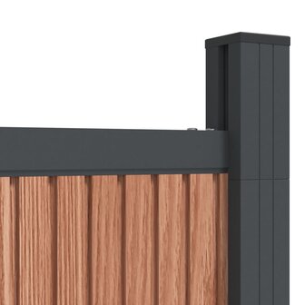 Schuttingpaneel 1564x186 cm HKC bruin 9