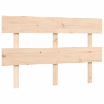 Seniorenbed met hoofdbord massief hout 140x190 cm 8
