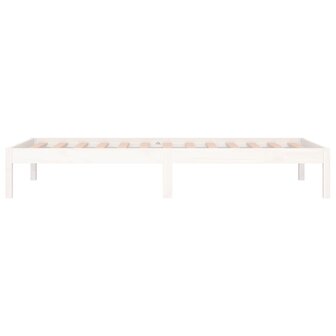 Slaapbank zonder matras 80x200 cm massief grenenhout wit 9