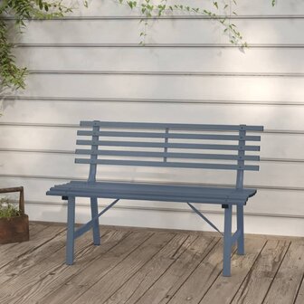 Tuinbank 110 cm staal grijs 1