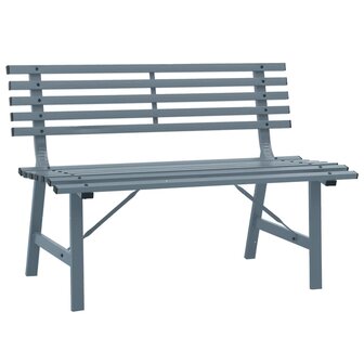 Tuinbank 110 cm staal grijs 2
