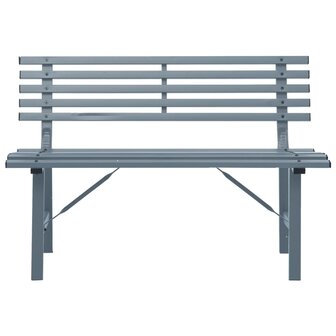 Tuinbank 110 cm staal grijs 3