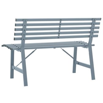 Tuinbank 110 cm staal grijs 5