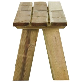 Tuinbank 220 cm ge&iuml;mpregneerd massief grenenhout 4