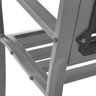 Tuinbank 120 cm staal zwart 6