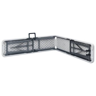 Tuinbanken inklapbaar 2 st 180 cm HDPE wit 4