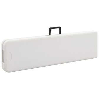 Tuinbanken inklapbaar 2 st 180 cm HDPE wit 5