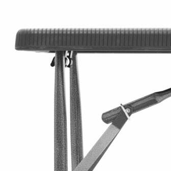 Tuinbanken inklapbaar 2 st 180 cm HDPE zwart 8