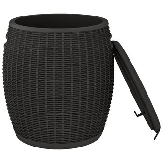 Tuinbox 4-in-1 polypropeen zwart 4