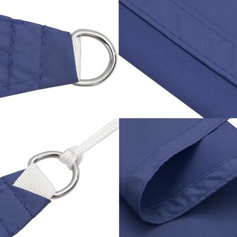 Zonnescherm driehoekig 6x6x6 m oxford stof blauw 7