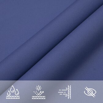Zonnescherm driehoekig 6x6x6 m oxford stof blauw 8