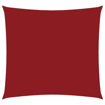 Zonnescherm vierkant 3,6x3,6 m oxford stof rood 2