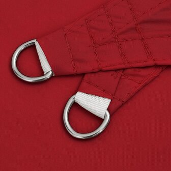 Zonnescherm driehoekig 3x3x3 m oxford stof rood 5