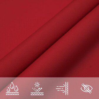 Schaduwdoek driehoekig 3x4x4 m oxford stof rood 7