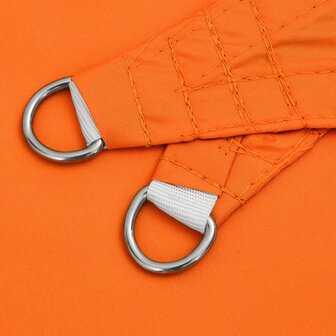 Zonnescherm driehoekig 2,5x2,5x3,5 m oxford stof oranje 5