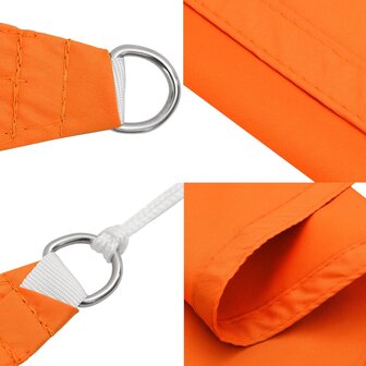 Zonnescherm driehoekig 4x5x5 m oxford stof oranje 6