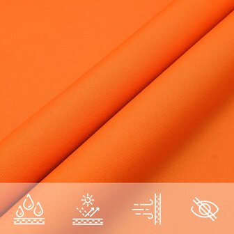 Zonnescherm driehoekig 4x5x5 m oxford stof oranje 7