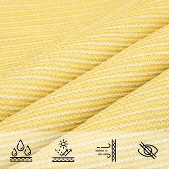 Zonnezeil 160 g/m&sup2; 2,5x2,5x3,5 m HDPE beige 5