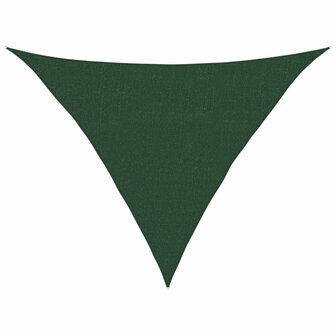 Zonnezeil 160 g/m&sup2; 2,5x2,5x3,5 m HDPE donkergroen 2