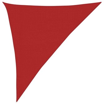 Zonnezeil 160 g/m&sup2; 3x4x5 m HDPE rood 2
