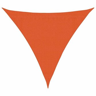 Zonnezeil 160 g/m&sup2; driehoekig 3,6x3,6x3,6 m HDPE oranje 2