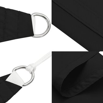 Zonnezeil 2x2x2 m 100% polyester oxford zwart 6