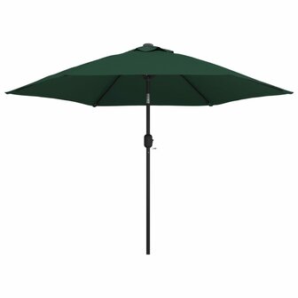 Parasol met stalen paal 3 m groen 1