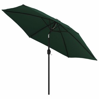 Parasol met stalen paal 3 m groen 3