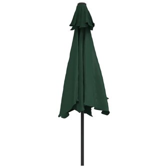 Parasol met stalen paal 3 m groen 4