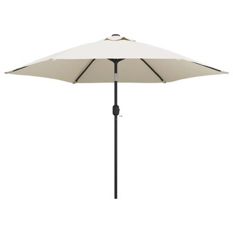 Parasol met stalen paal 3 m zandwit 2