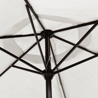 Parasol met stalen paal 3 m zandwit 5