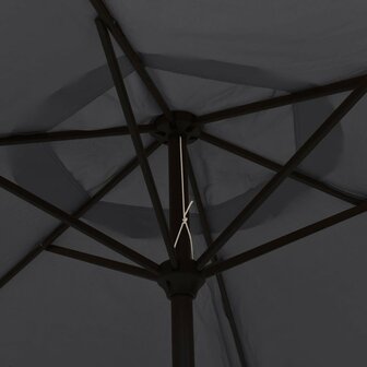 Parasol met metalen paal 300 cm zwart 5